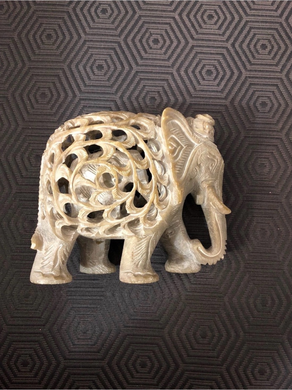 Carved Soapstone Elephant